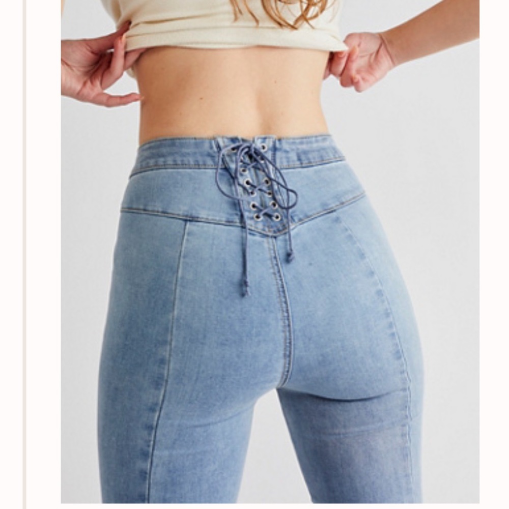 Free People High Waist Bell Bottom Jeans Size 29 Short